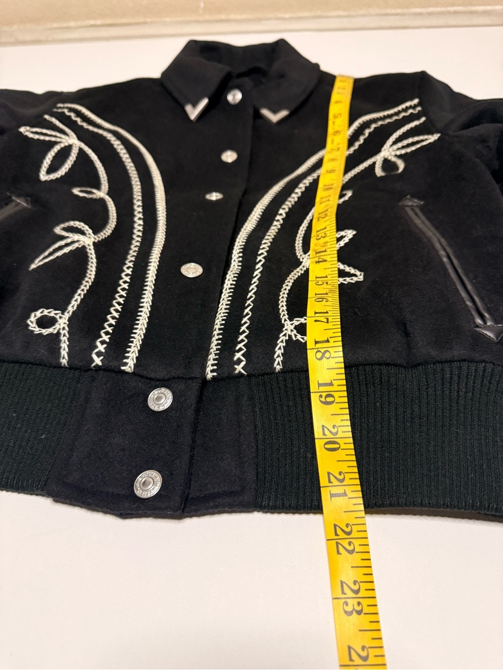 LEVI'S Rodeo Embroidered Wool Blend Varsity Jacket - Picture 7 of 13